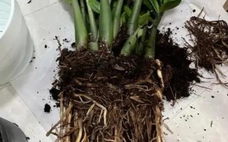 金钱树太紧怎么分株,先进行脱盆处理