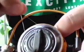 纺车轮怎么绕线，先从鱼线的一端开始缠绕